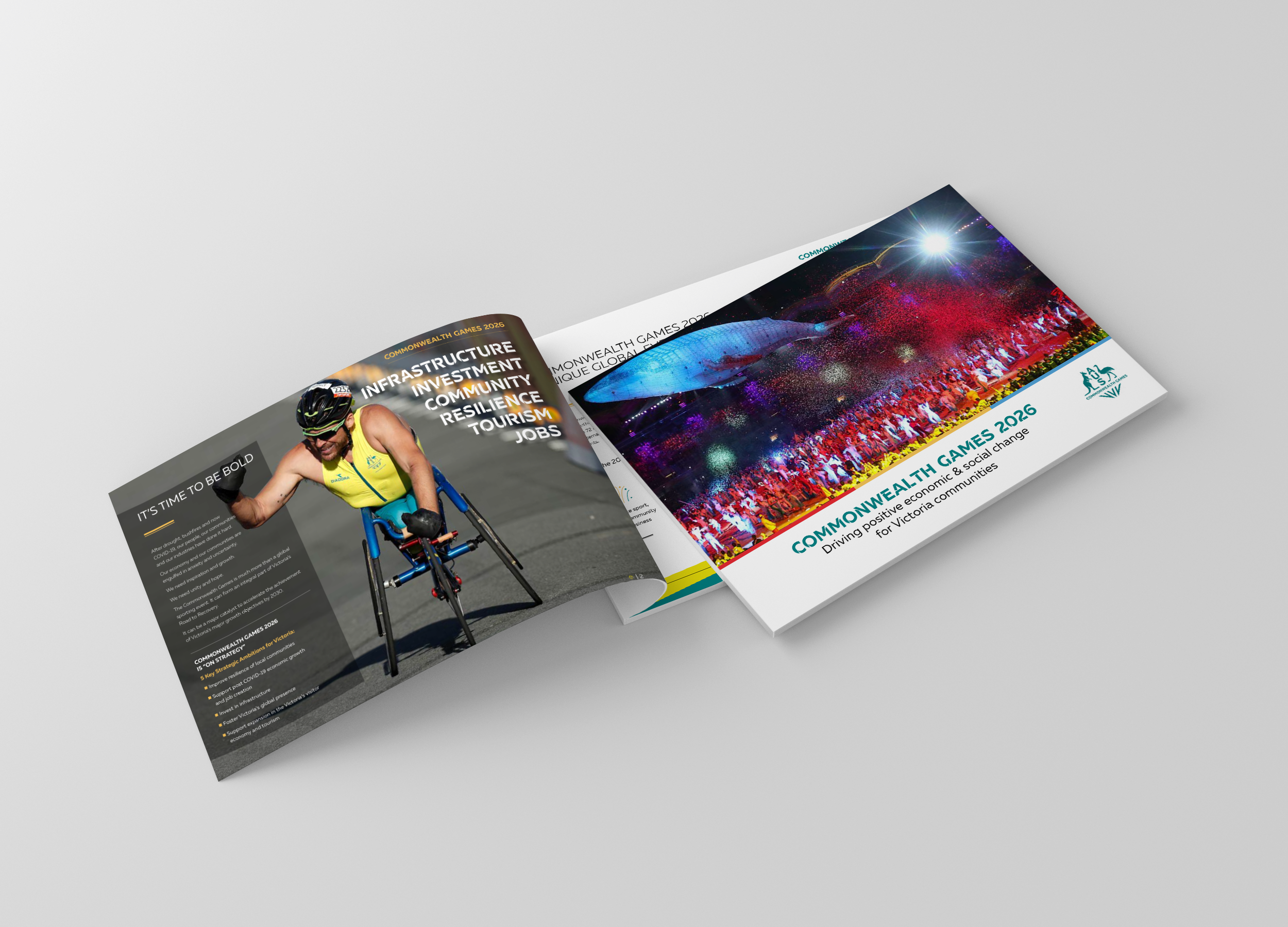 Commonwealth Games Australia pitch document mockup